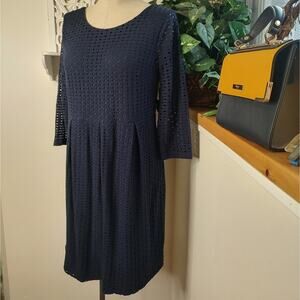 Eight Sixty Gabre Lasercut Maternity Dress Navy Size XL